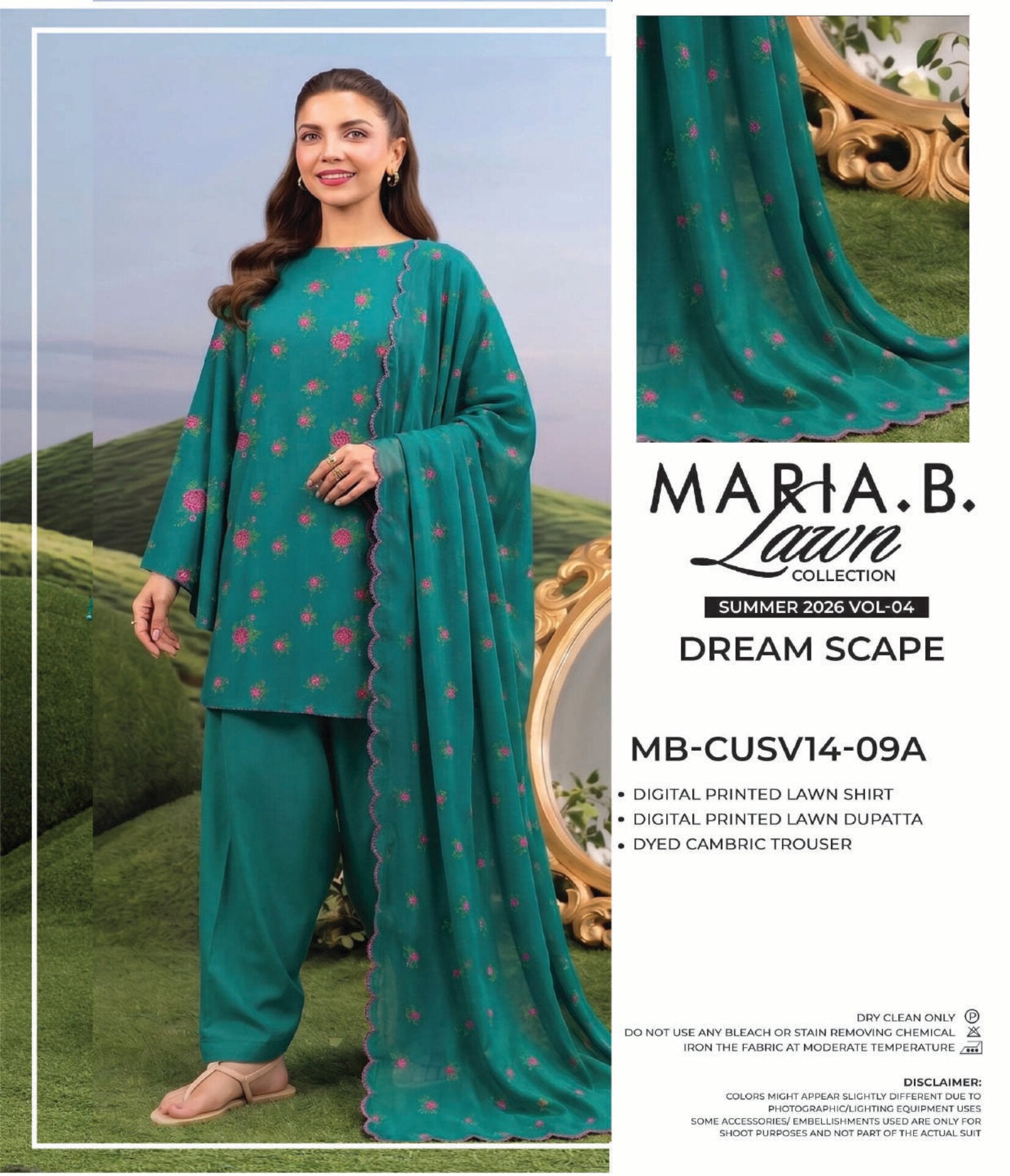 MARIA.B. LAWN | 3 PIECE UNSTITCHED LAWN SUIT