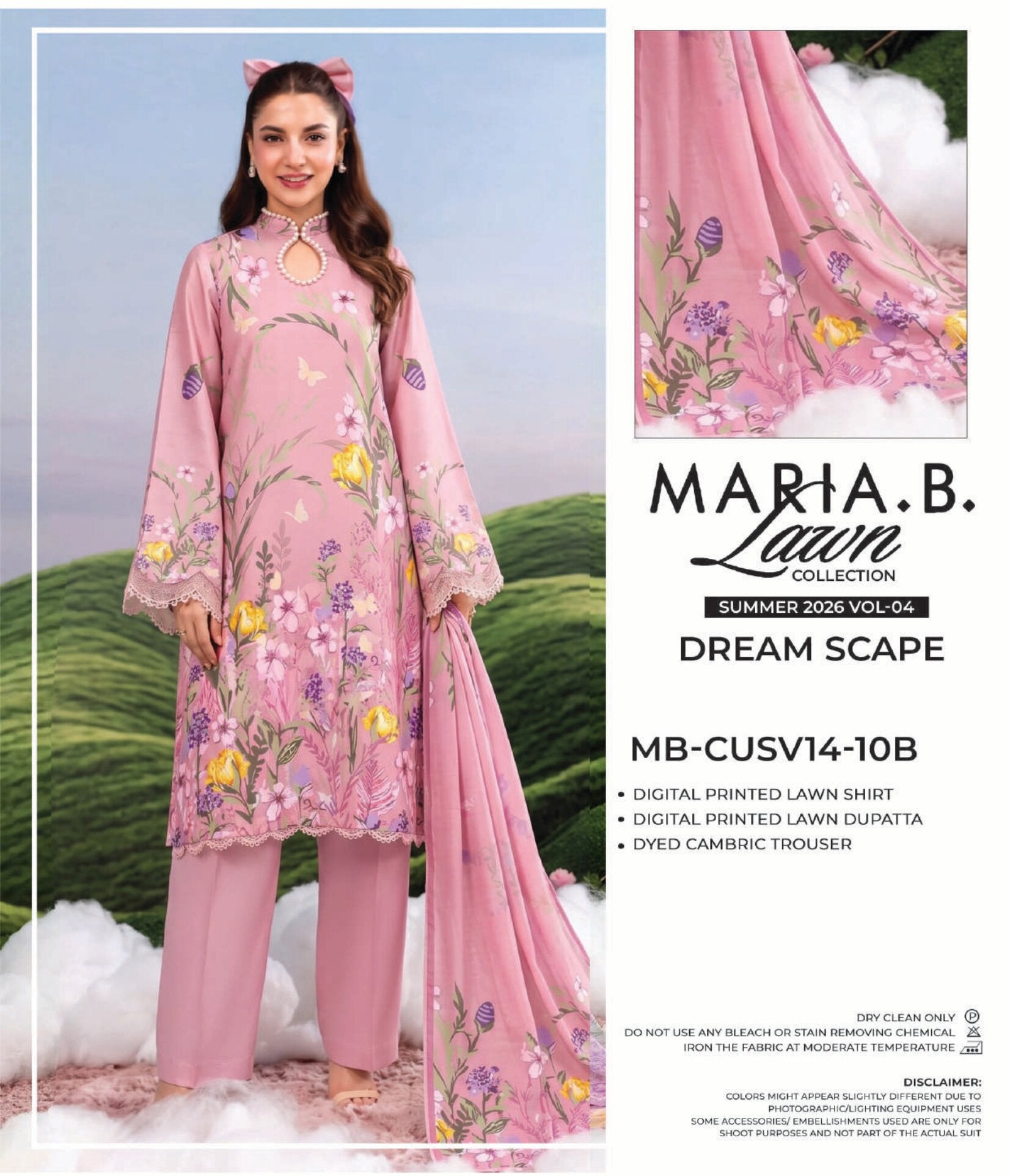 MARIA.B. LAWN | 3 PIECE UNSTITCHED LAWN SUIT