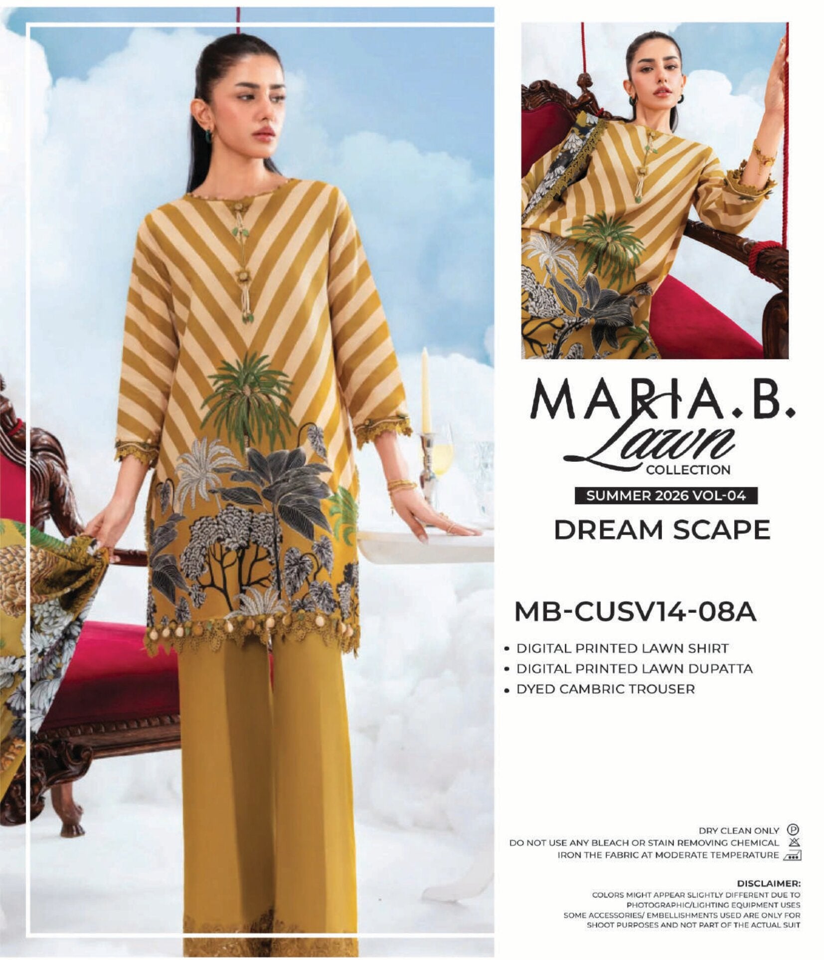 MARIA.B. LAWN | 3 PIECE UNSTITCHED LAWN SUIT