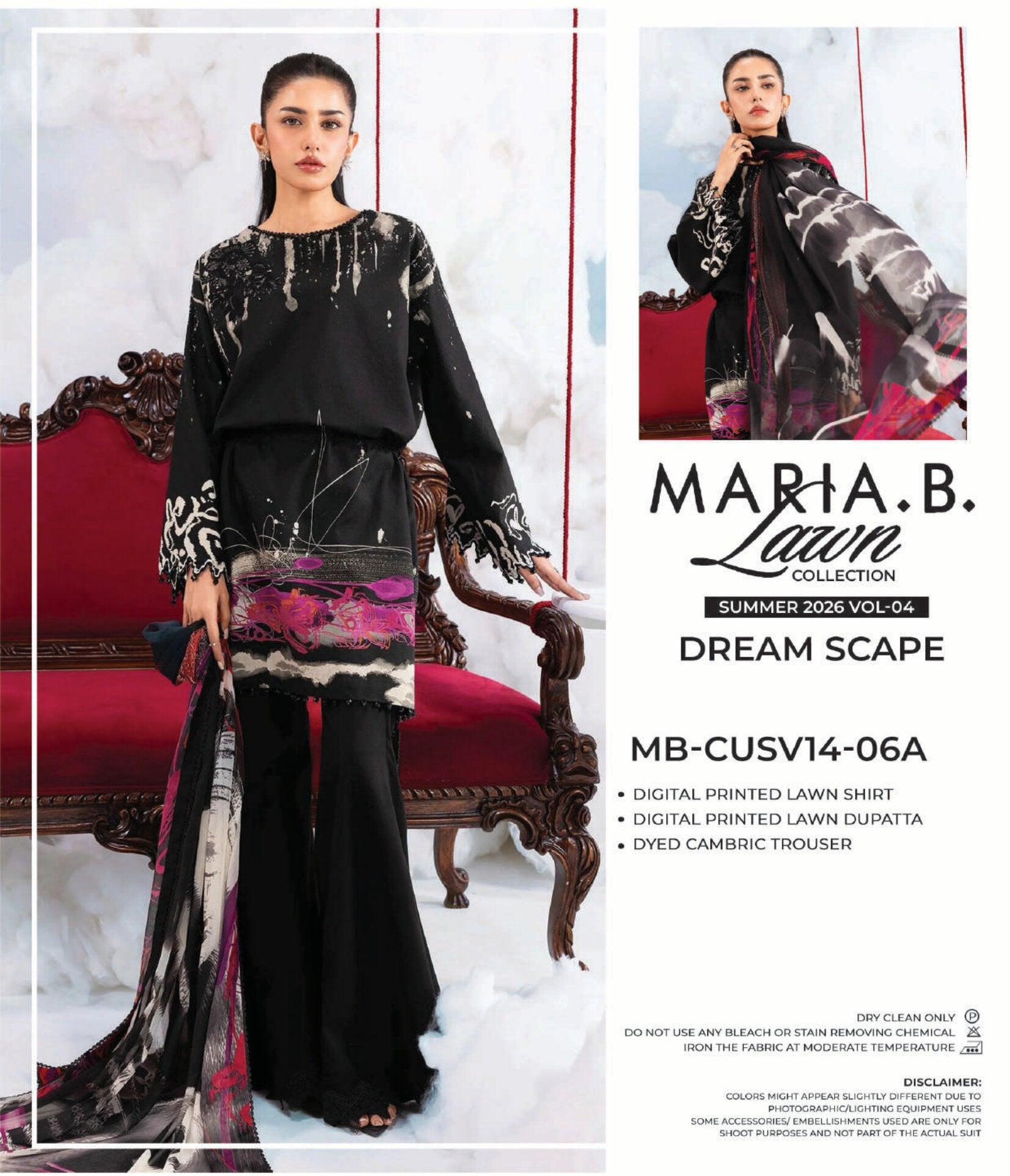 MARIA.B. LAWN | 3 PIECE UNSTITCHED LAWN SUIT