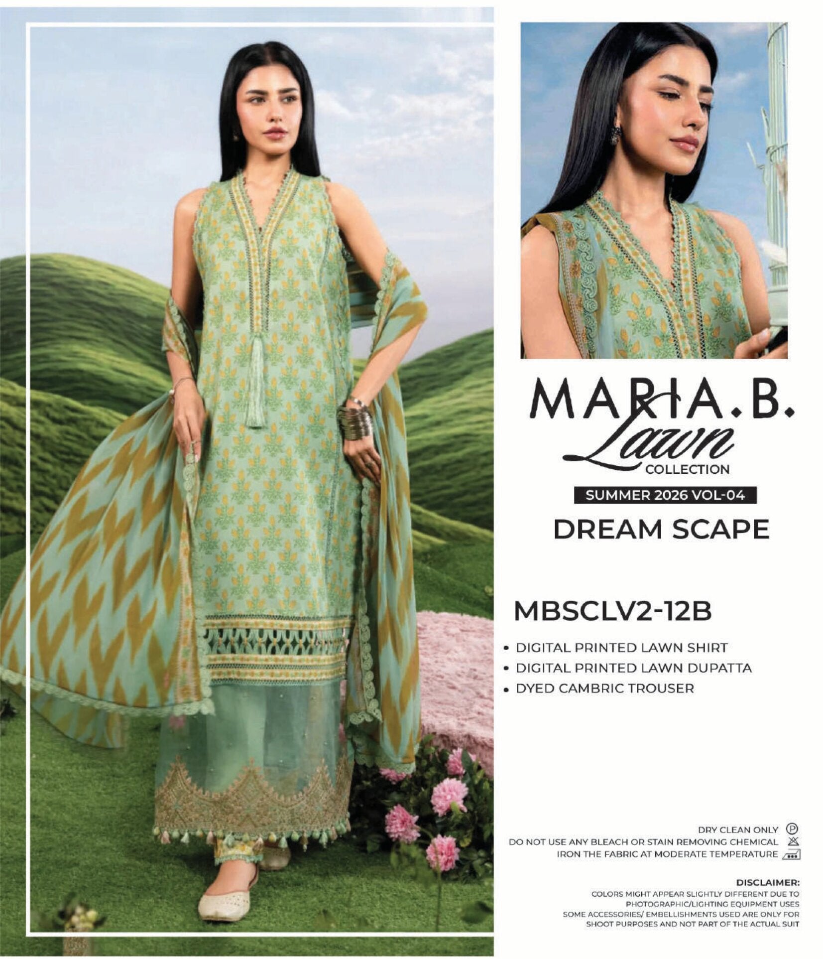 MARIA.B. LAWN | 3 PIECE UNSTITCHED LAWN SUIT